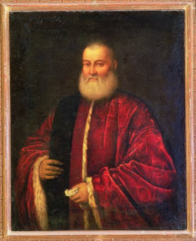 Portrait of an Old Man in Red Robes by Jacopo Robusti Tintoretto